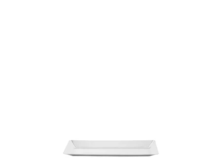Platou dreptunghiular de servire din oțel inoxidabil, 16 x 36 cm