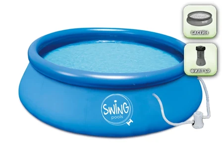 Swing Quick Set® 244×76 cm – piscină gonflabilă cu pompă de filtrare 3EXB0169