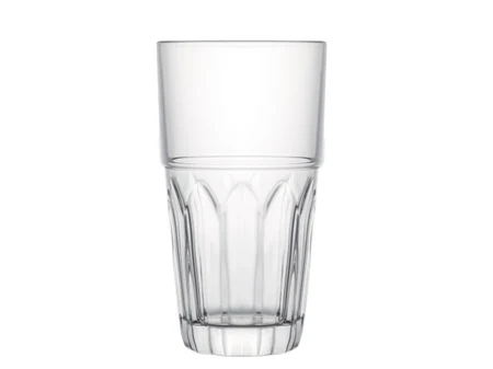 Висока стъклена чаша 340 ml, подреждаща се една в друга