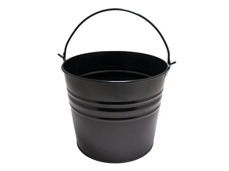 Metal Serving Bucket Black 16×14 cm