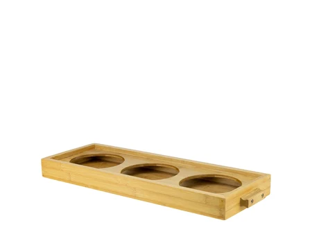 Bambusständer Canna Fina für 3 Gläser
