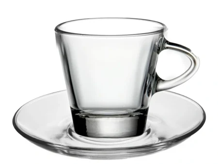 RelaXiram Glastasse mit Untertasse, 80 ml