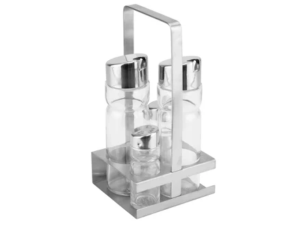 Σετ μπαχαρικών 5 τεμαχίων με βάση, δεύτερο μοντέλο