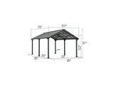 Carport 610 × 367 cm with Steel Frame