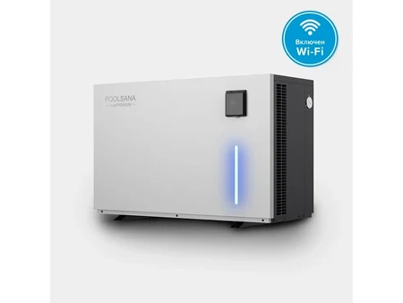 Wärmepumpe POOLSANA InverPREMIUM 15 mit LED-Leiste und WiFi, bis 55 m³