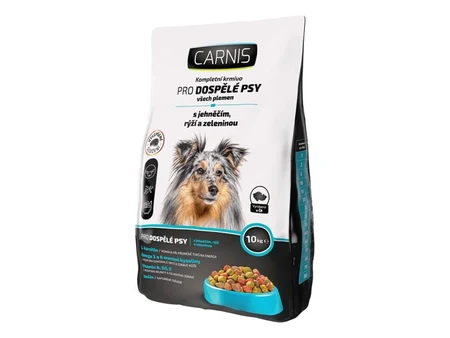 Carnis сухой корм с ягнёнком, рисом и овощами для взрослых собак, мешок 10 кг