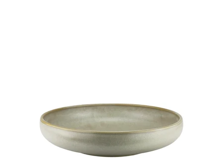 Deep plate Edera Verde made of porcelain, Ø34 cm