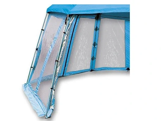 Acoperiș-cort Azuro 4,33 × 5 m pentru jacuzzi gonflabil și piscină, h 2,5 m