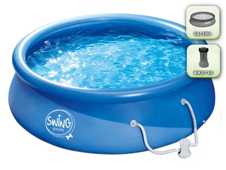 Swing Quick Set® 305 × 76 см – надувлив базен со филтер 1 324 л/ч