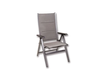 Fotoliu de grădină FUTOSA cu spătar reglabil – aluminiu și textil