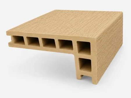 L-профил DECKER L Deck Emboss D401 со релјеф на дрво, 140×60×3000 мм