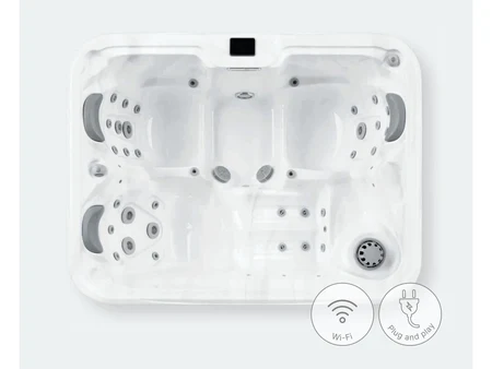 Njord Baden Urban – компактно джакузи за 3 души с 35 дюзи и UV-C