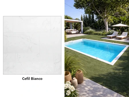 Cefil Victoria Bianco – armierte PVC-Folie 1,5 mm für Pools