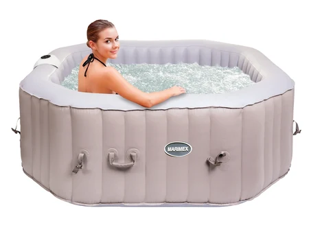 Jacuzzi gonflabil octogonal bej Mountfield Aquamar 6793 pentru 6 persoane