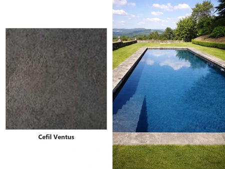Cefil Ventus aus der Serie Nature – anthrazitfarbene armierte PVC-Folie