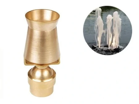 Месингана фонтанска млазница Gayser со пенлив млаз, 5 модели 1″–3″