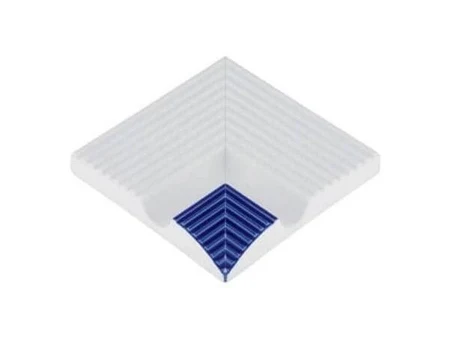 Порцеланов външен ъгъл Cobalt Striped за борд на басейн