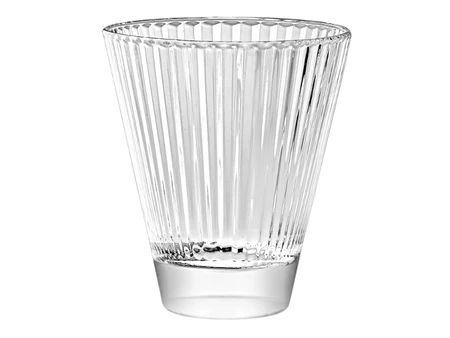 Ниска стъклена чаша Rigata Chiara, 250 мл