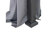 Завеса за метално сенило 300 x 300 см, сива