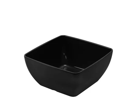 Квадратна здела 25 x 25 см, висина 12 см, црна
