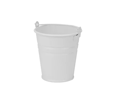Metal Serving Bucket White 9×9 cm