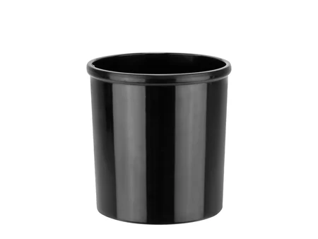 Schwarze Küchendose mit 1 l Fassungsvermögen