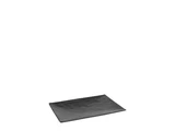 Black Rectangular Serving Platter, 19.5x13.5 cm