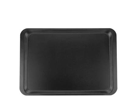 Planșă de servire dreptunghiulară cu strat antiderapant, neagră, 37x53 cm