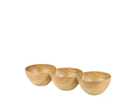 Dreifach-Schale für Snacks Ramo Sottile, 29,3×10 cm