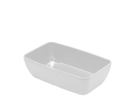 Vas gastronorm Gastra Linea 1/4, alb, adâncime 75 mm
