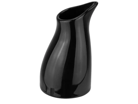 Порцеланова каничка за мляко 150 ml, черна матова – серия Velo Opaco