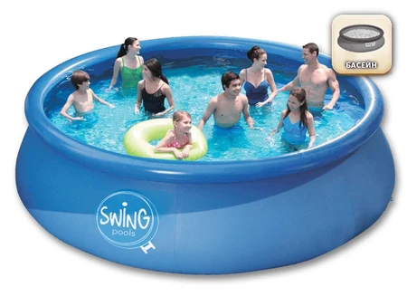 Μεγάλη φουσκωτή πισίνα Swing Quick Set® 549×122 cm, 20 613 L 3EXB0181