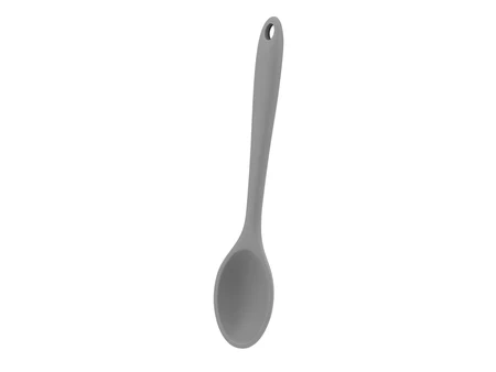 Silikon-Kochlöffel, grau, 5,5 x 27,5 cm