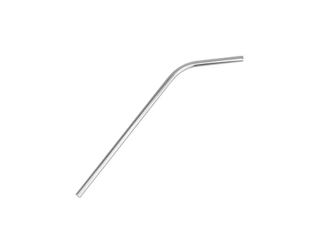 Wiederverwendbare Metallstrohhalme, silber, 6 Stück, 20,5 cm