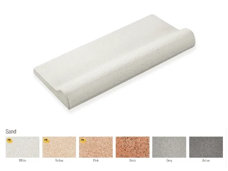 Тесен вълнообразен бордов камък Onda Carobbio, 50 × 24,9 см