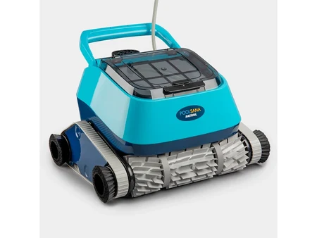 POOLSANA Patrol Poolroboter mit 3 PVA-Ringen und 4 Seitenbürsten