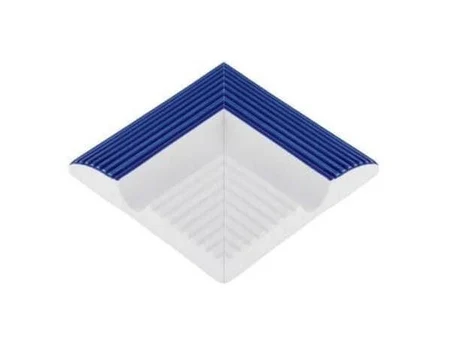 Порцеланов вътрешен ъгъл Cobalt Striped за борд на басейн