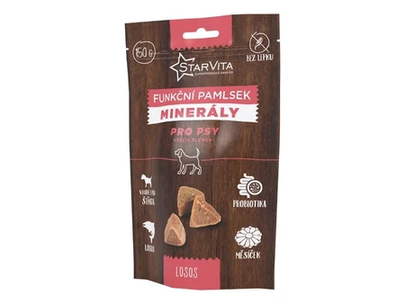 Recompense StarVita Minerals cu somon și gălbenele pentru câini, 150 g