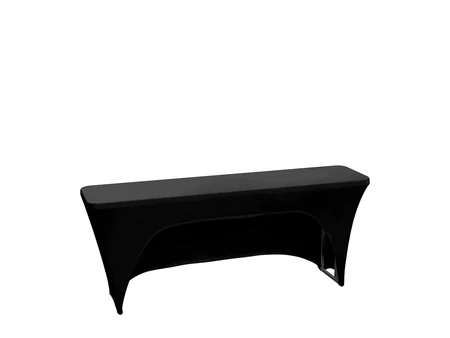 Husă elastică pentru masă de conferință 183x45 cm, neagră
