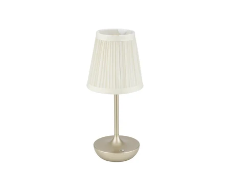 Настолна LED лампа в златист цвят, ø12x29 см
