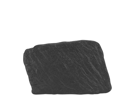 Servierplatte Notte Forma „Stein“, 27,5 x 18,1 cm, schwarz