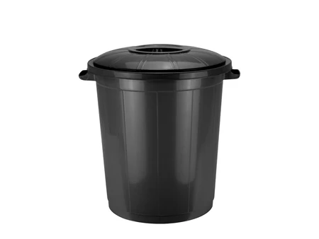 Coș de gunoi cu capac 50 l – negru