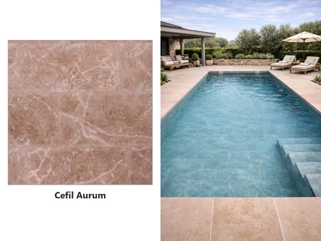 Cefil Victoria Aurum – armierte PVC-Folie 1,5 mm für Pools