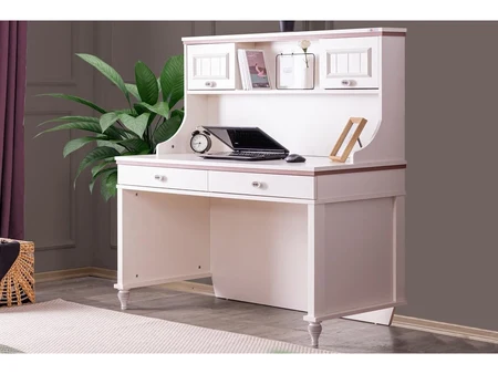 Melodia Teen Room Desk with Hutch and Two Drawers