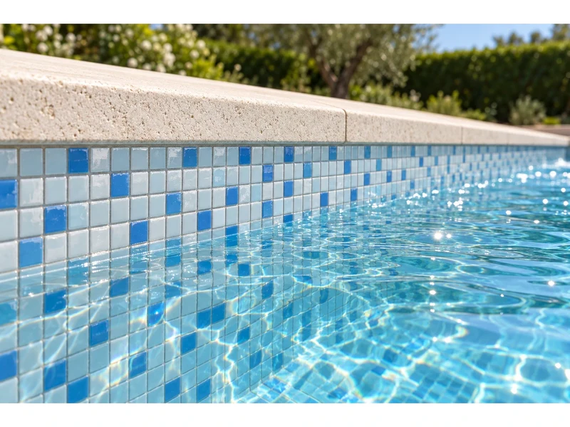 Близък план на мозайка Cala Comte под вода