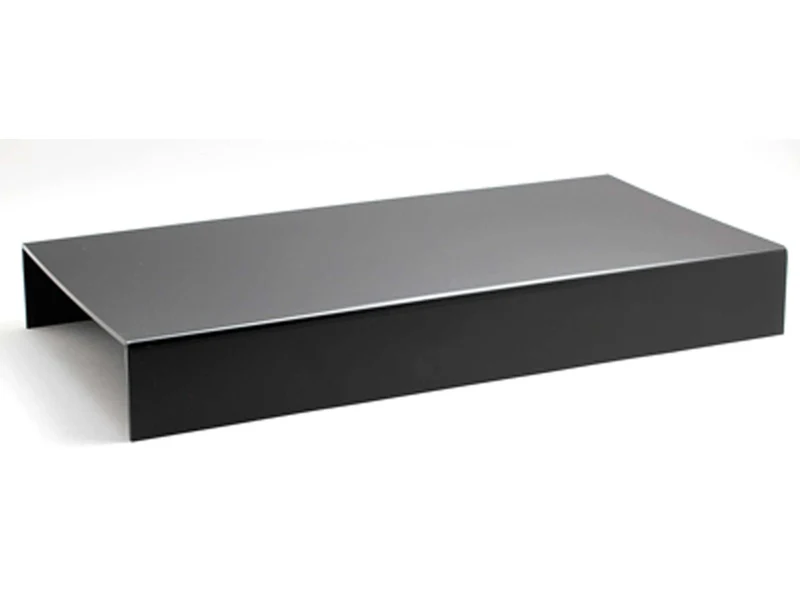 Acrylic display stand 59.5 by 29.5 cm, height 8 cm, black