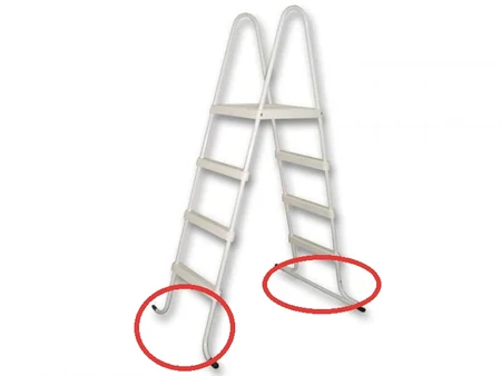 Mountfield 549 – picioare inferioare curbate pentru scara lăcuită Azuro De Luxe