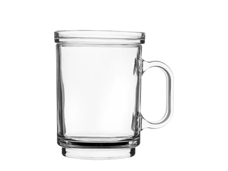 Glas für Heißgetränke mit Deckel 390 ml, Ø8,8 × 12 cm