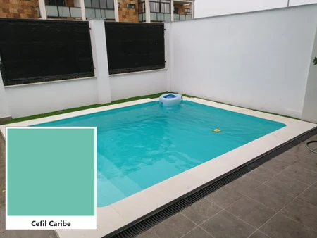 Cefil Caribe – PVC-Folie 1,5 mm in Minzfarbe, zwei Serien