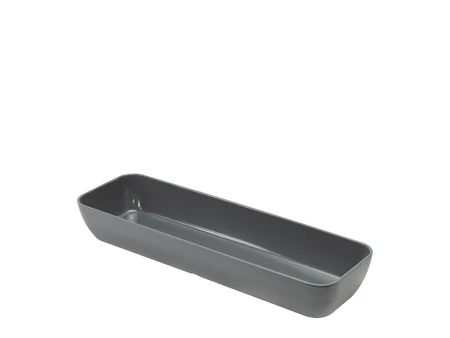 Μπολ Gastra Linea GN 2/4 με βάθος 75 mm, γκρι